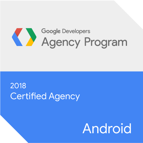 Google Developers Agency Program: 2018 Certified Agency - Android